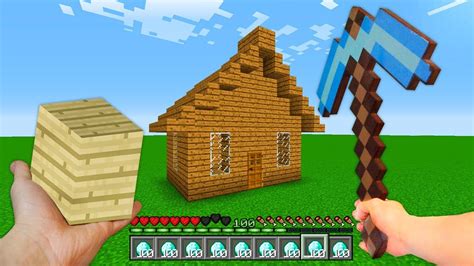 Realistic Minecraft Steve Builds House Youtube