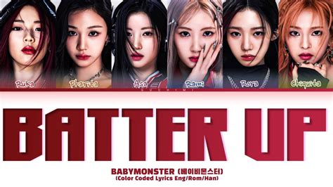 BABYMONSTER Batter Up Lyrics Color Coded Lyrics YouTube