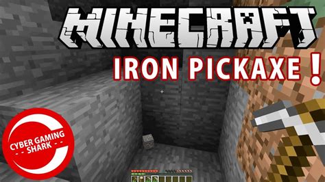 How To Make Iron Pickaxe Minecraft Youtube