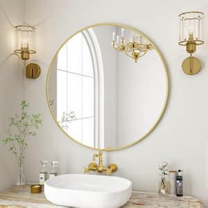 Glsland In W X In H Arch Metal Framed Wall Bathroom Vanity