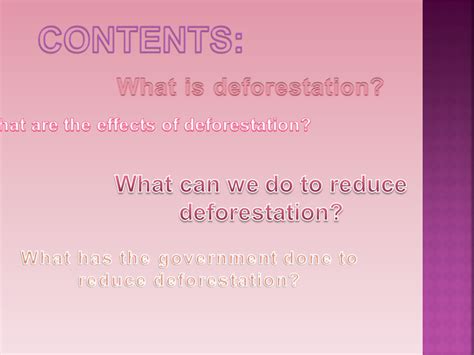 Deforestation Conservation Efforts Presentation Geography