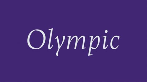 Olympic Font › Fontesk