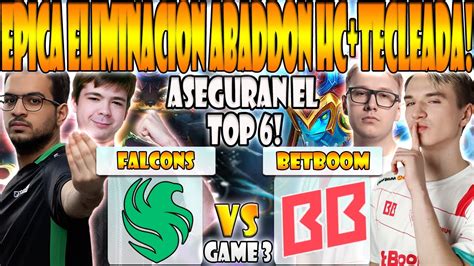 FALCONS VS BETBOOM BO3 GAME 3 ELIMINACION ATF MALR1NE VS PURE GPK