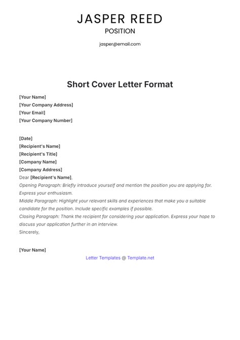 Free Cover Letter Templates To Edit Online And Print