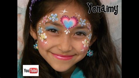 PINTACARITAS FLORAL PARA NIÑAS Girl face painting