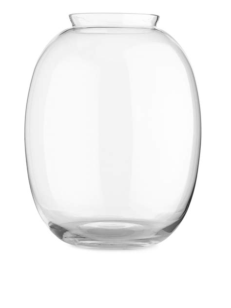 Delicate Glass Vase 25 Cm Clear Glass Arket