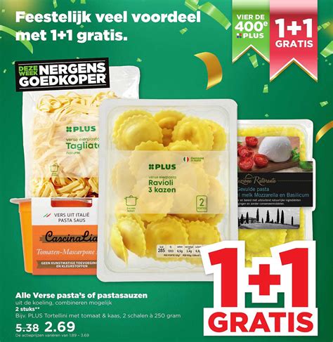 Alle Verse Pasta S Of Pastasauzen Gratis Aanbieding Bij Plus