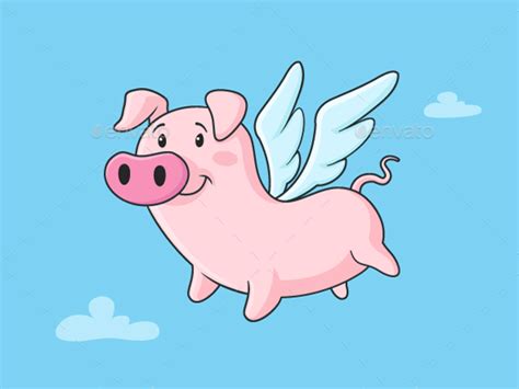 Flying Pig By Zoljo Graphicriver