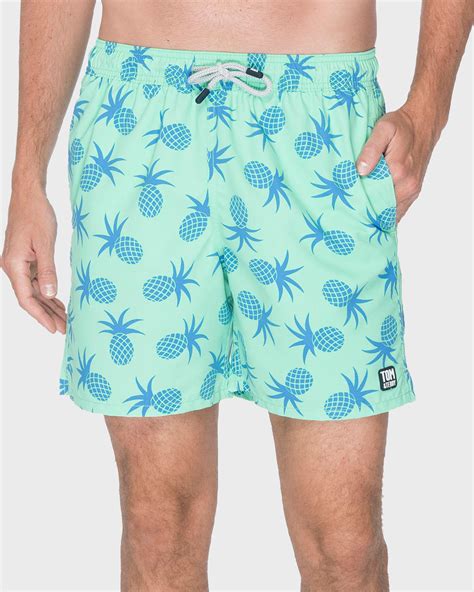 Tom And Teddy Mens Turtle Print Swim Trunks Neiman Marcus