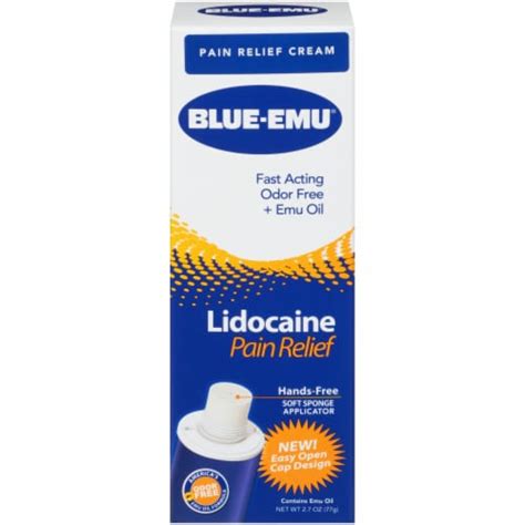 Blue Emu With Lidocaine Numbing Pain Relief Cream Oz Kroger