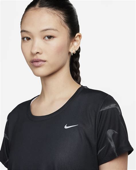 Nike Dri Fit Swoosh Womens Short Sleeve Printed Running Top Nike Ph