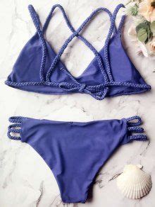 Braided Cutout Bikini Set In BLUE ZAFUL 2024