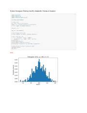 Python Histogram Answers Docx Python Histogram Plotting Numpy