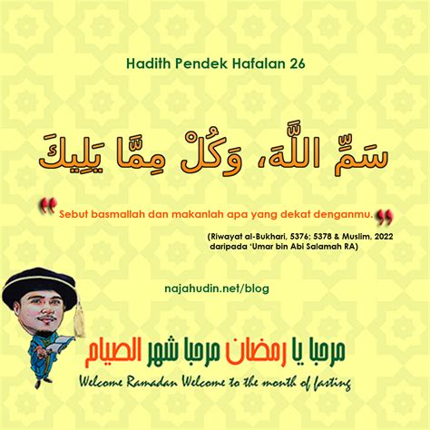 Hadith Makan Minum Beradab Dr Najahudin Blog