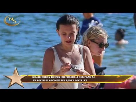 Millie Bobby Brown Sorprende A Sus Fans Al Un Bikini Blanco En Sus