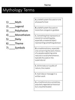 Creation Myths by For the Love of Humanities | Teachers Pay Teachers