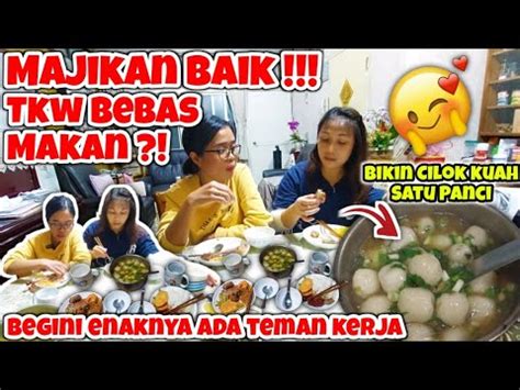 Majikan Baik Tkw Bebas Makan Begini Kalo Serumah Ada Tkwvlog