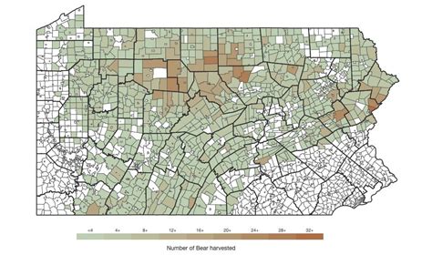 Pa Bear Harvest Map