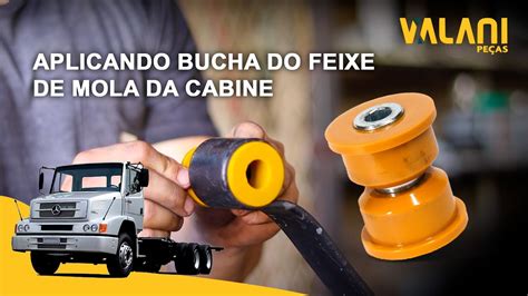 Aplicando Bucha Do Feixe De Mola Da Cabine Mb Bipartida