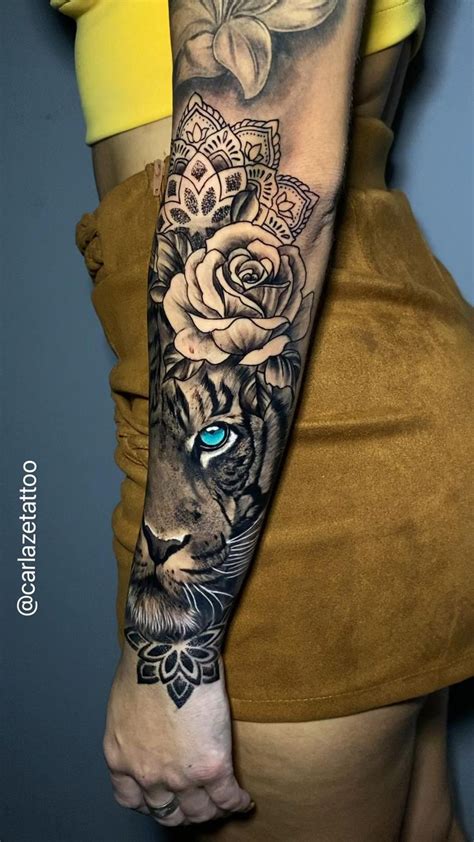 carlazetattoo tatuagem tigre no braço Siga carlazetattoo para mais