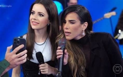 No Domingão Wanessa E Sandy Desmentem Rivalidade Sacanagem Nunca