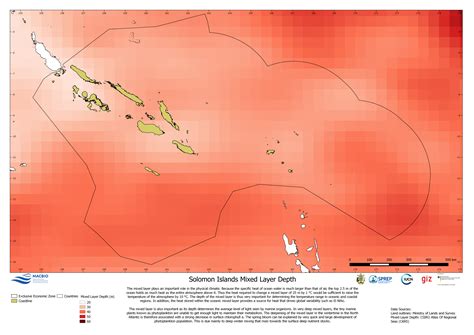 Solomon Islands maps of biochemical and physical properties of the