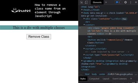 How To Remove A Class Name From An Element Through JavaScript DevsDay Ru