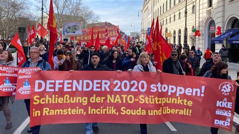 In Defense Of Communism Stop Defender 2020 Protesters Marched In