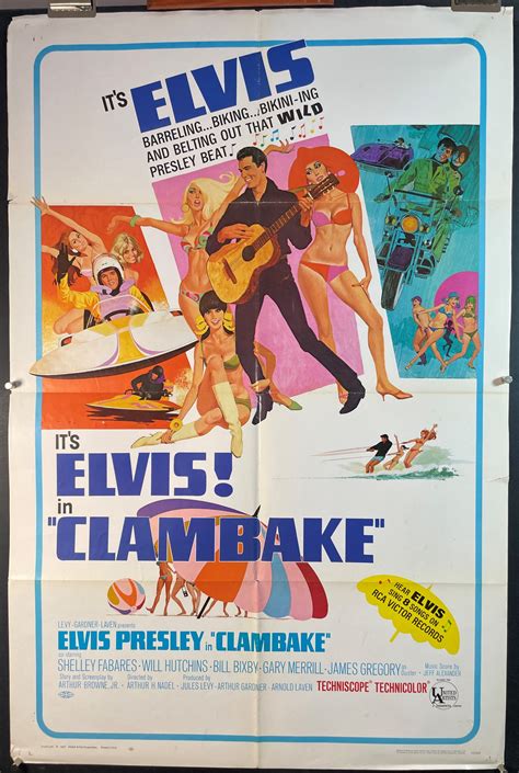 Clambake Original Elvis Presley Vintage Movie Poster Original