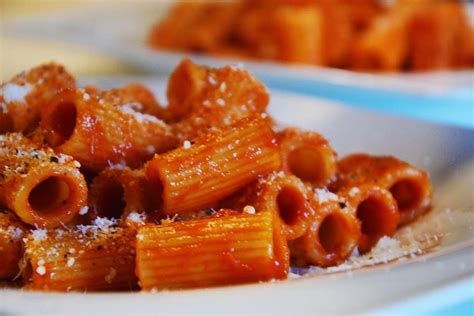 Rigatoni Alla Matriciana O Amatriciana Pepper And Salt