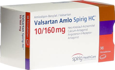 Valsartan Amlo Spirig HC Filmtabletten 10 160mg 98 Stück in der Adler