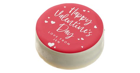 Personalized Happy Valentines Day Hearts Chocolate Covered Oreo Zazzle