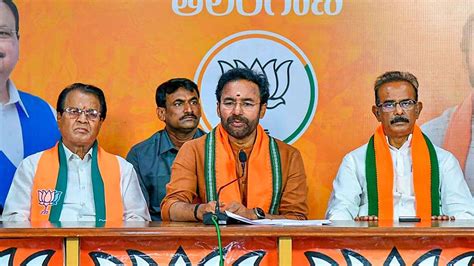 Telangana Bjp State Chief Kishan Reddy Attacks Brs Over Friendship With