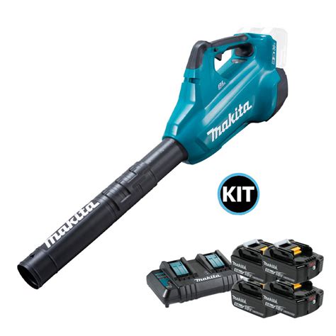 Soprador A Bateria Makita - Soprador de Folhas a Bateria 36v Makita DUB362Z + 4 Baterias 18v 5A ...