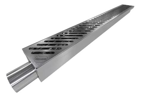 Ralo Cozinha Industrial Linear Coletor De Residuo Cm Inox