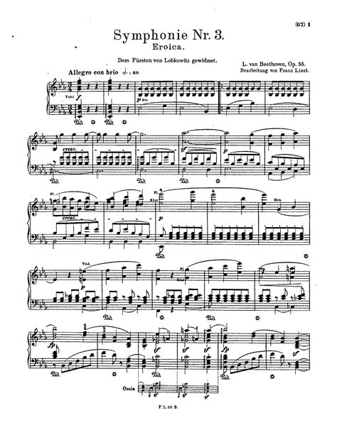 Symphony No3 Op55 Beethoven Ludwig Van Imslp Free Sheet Music Pdf Download