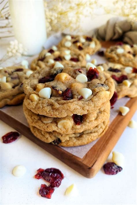 Cranberry White Chocolate Chip Cookies Jessie Bakes Treats Recipe