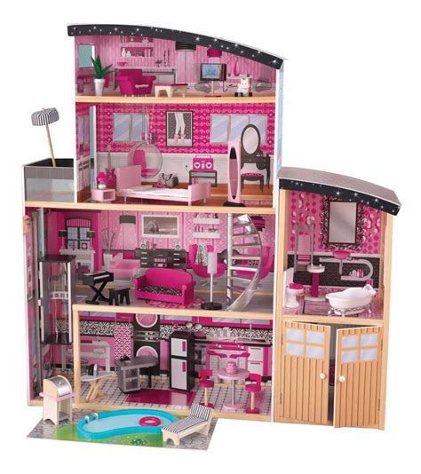 Casita De Muñecas Niñas Kidkraft Sparkle Mansion 644500 En