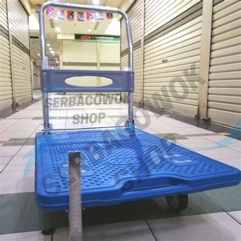 Kenmaster 150 Kg Troli Trolley Hand Truck Dorongan Lipat Barang Bagus