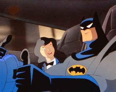 Batman Animated Series Original Production Cel Batman Zatanna