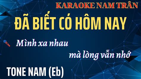 Karaoke Nu I Ti C Bi T C H M Nay Tone Nam Nam Tr N Youtube