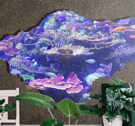 3D Wall Aquarium mural wallpaper - TenStickers