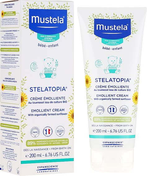 Mustela Stelatopia Emollient Cream With Sunflower Крем для сухой и