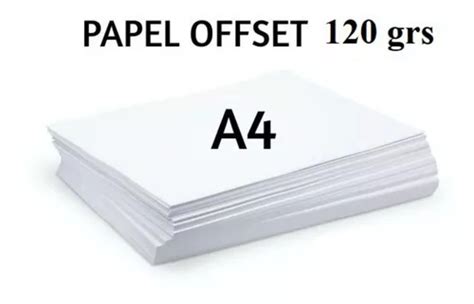 Papel Offset 120g Sulfite Branco Tam A4 Pcts C 500 Folhas Escorrega O