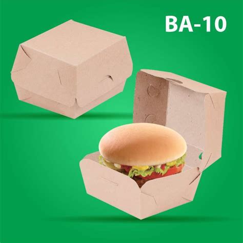 Promo Isi 50 Lembar Paper Box Dus Box Burger Kotak Makan B10K2