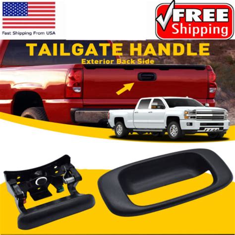 Exterior Rear Tailgate Handle Bezel Set For 99 05 06 Chevy Silverado