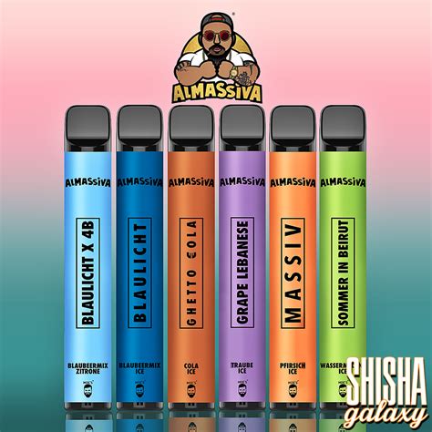 Al Massiva Vape Blaulicht X 4 Blocks 600 Züge Nikotin 17 mg