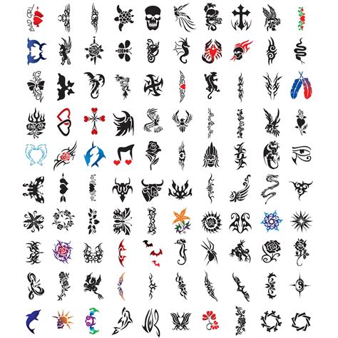 Temporary Tattoo Airbrush Design Stencil Patterns | eBay