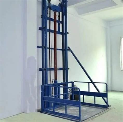 Hydraulic Cage Lift Operating Height 40 Feet Capacity 1 Ton At Rs