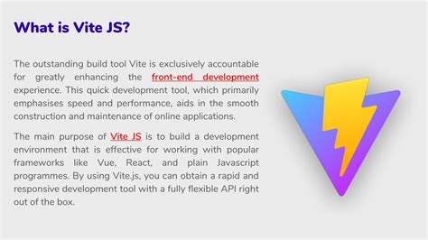 Ppt Guide To Vite Js Modern Frontend Development Tool Powerpoint